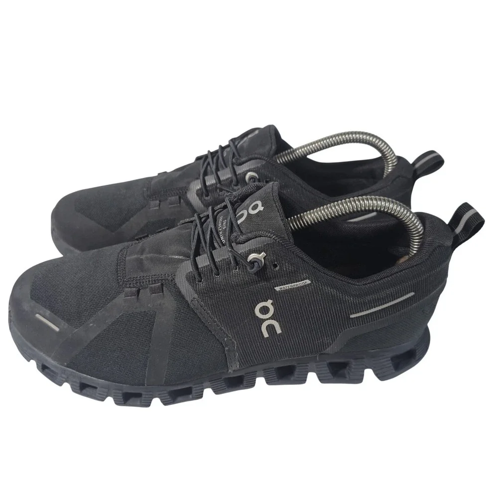 On Running Cloud Waterproof Women's Sneakers - Triple Black Size 8.5 Gorpcore